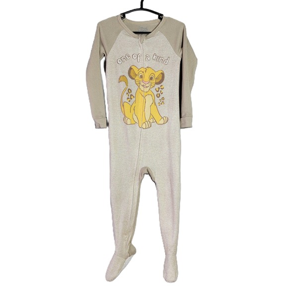 Disney Baby Other - Disney Baby Lion King Simba "One of a Kind" Footed Pajamas 24M Tan